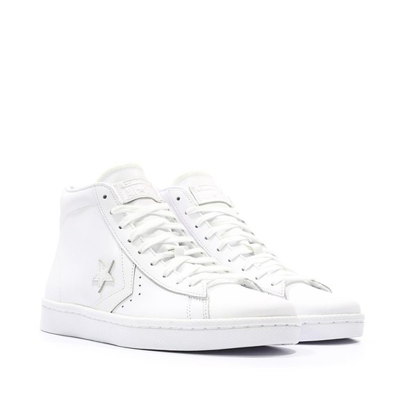 NIB Converse Pro Leather 76 Mid White/White/White 155335C US Mens 9.5 - Picture 6 of 6
